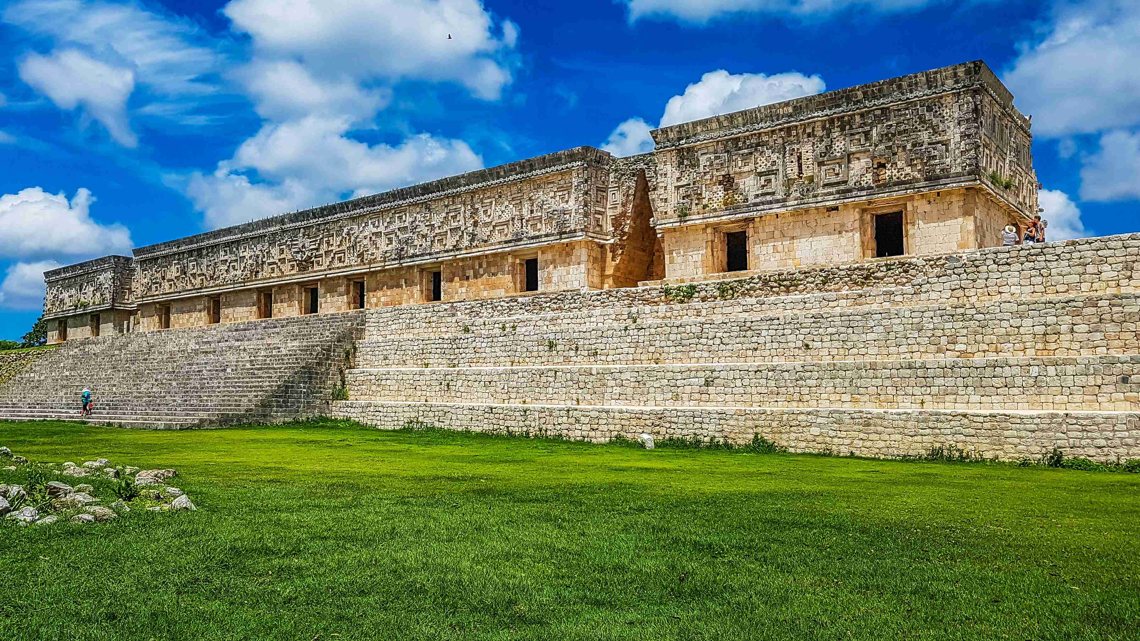 Ancient Mayan Palace Ruins Uxmal Mexico