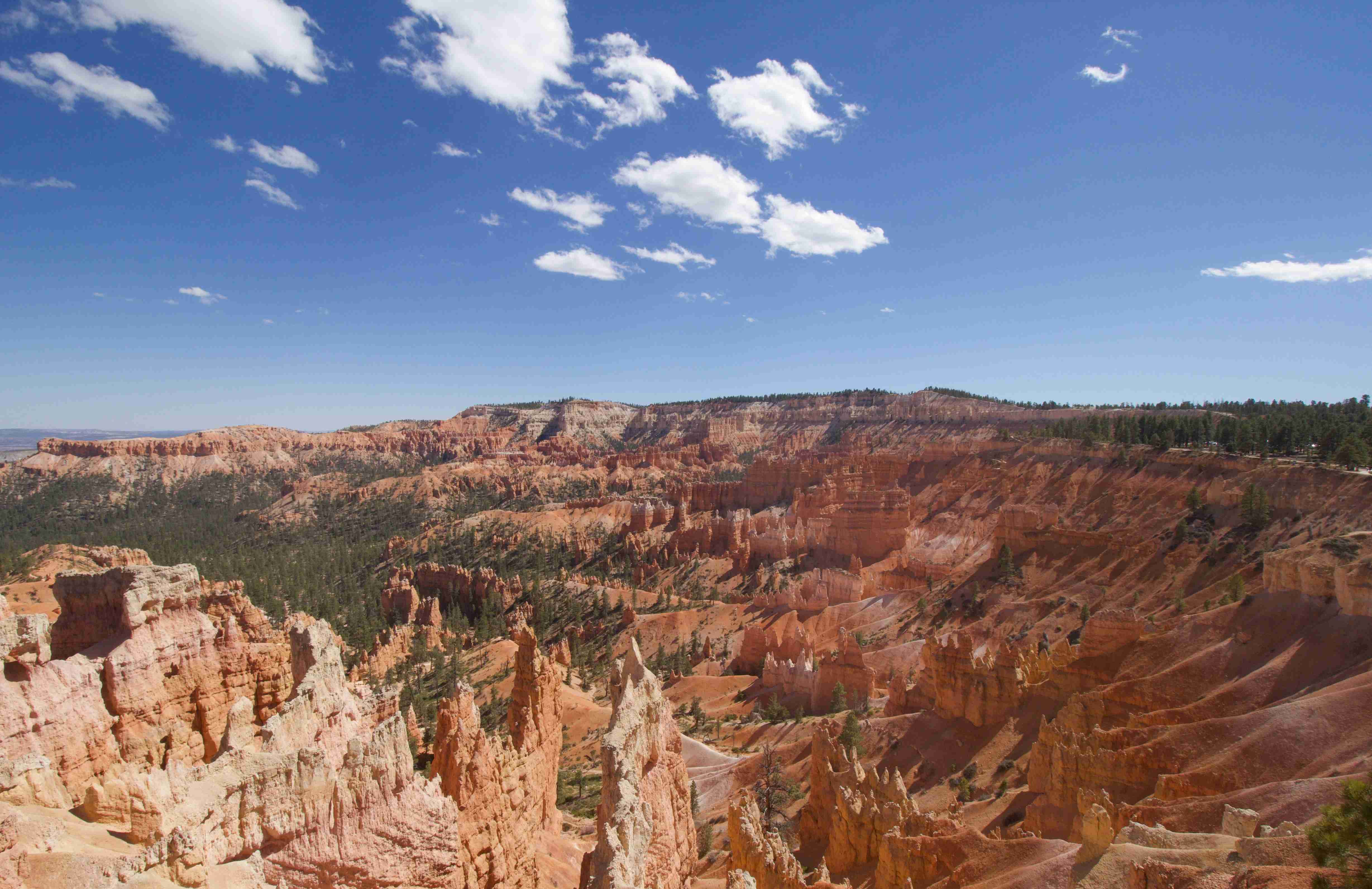 Vista do anfiteatro do Parque Nacional Bryce Canyon