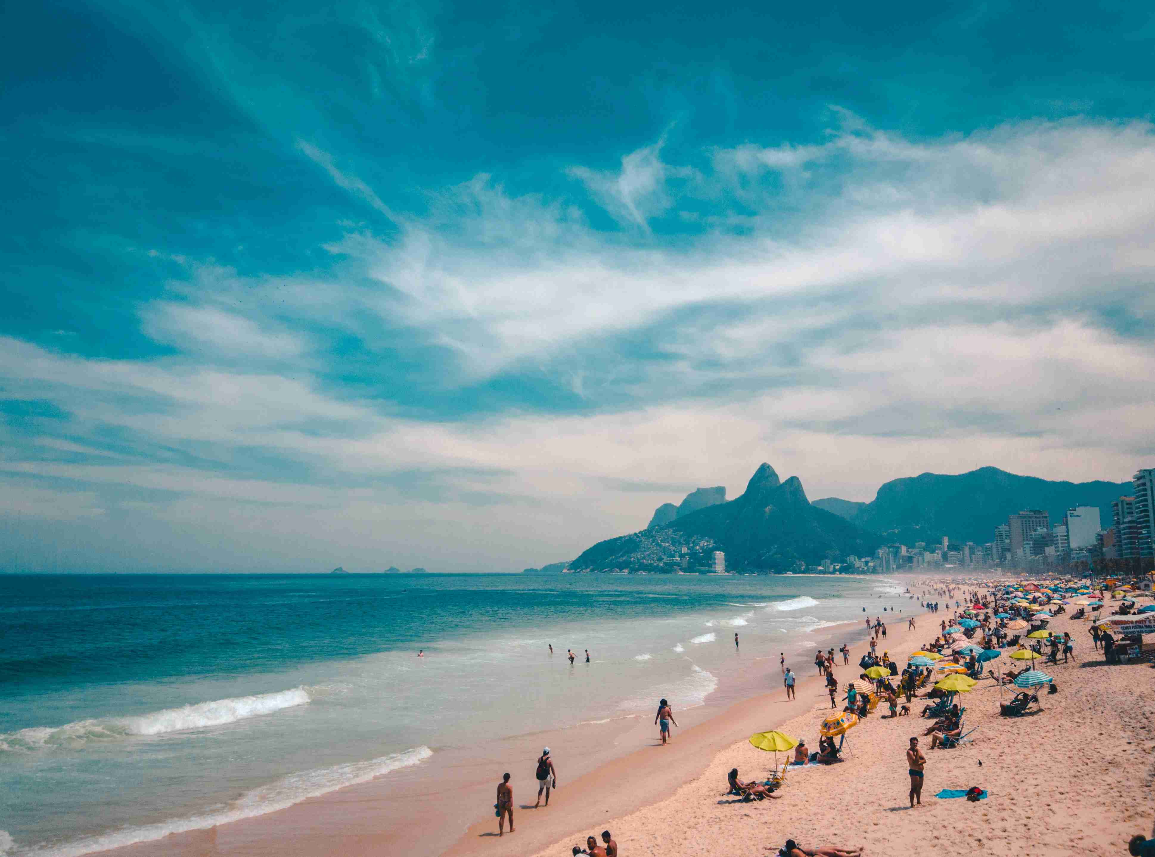 Ipanem Beach Scenic View Rio de Janeiro