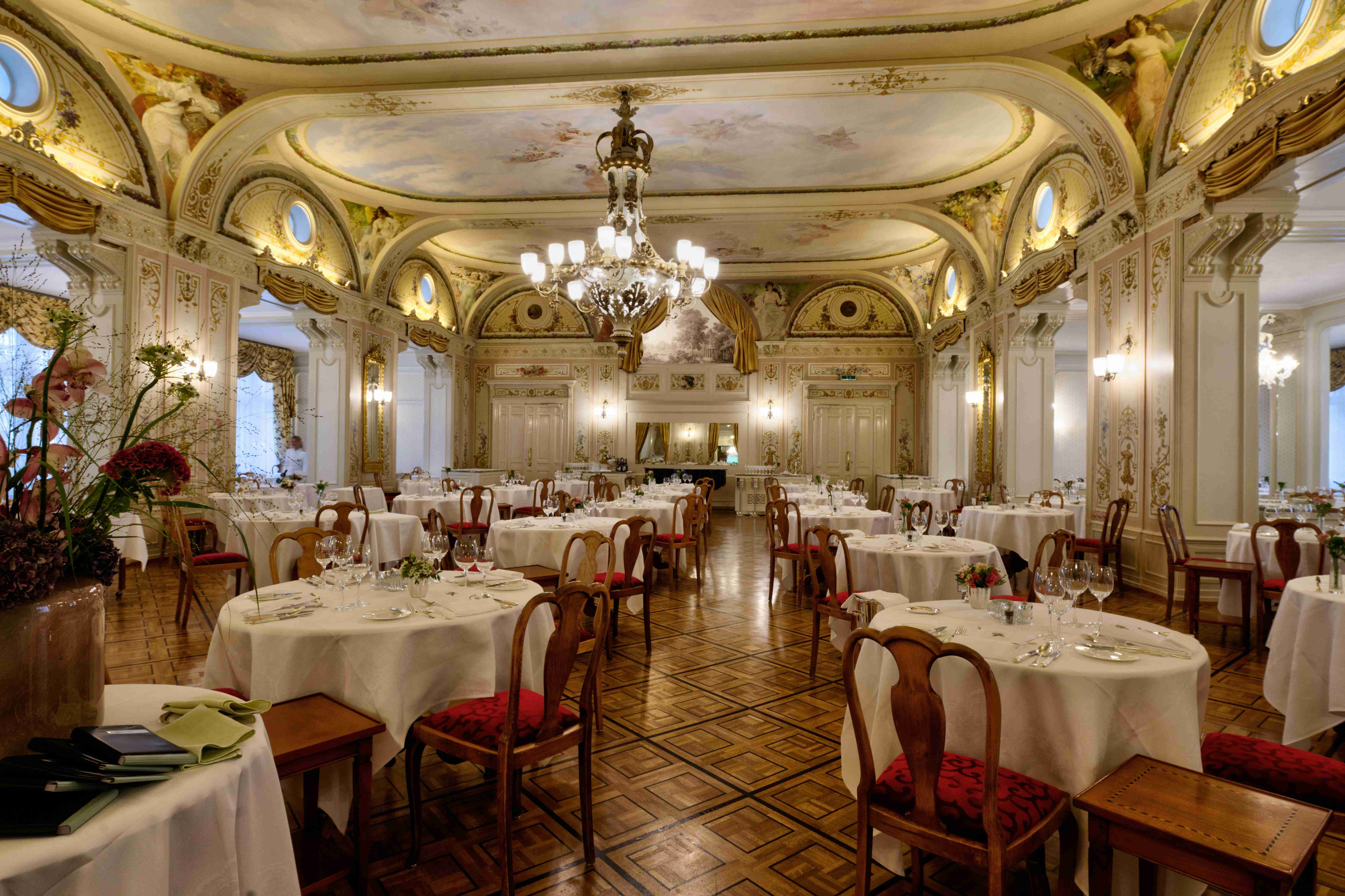 Ornate European Restaurant Interior