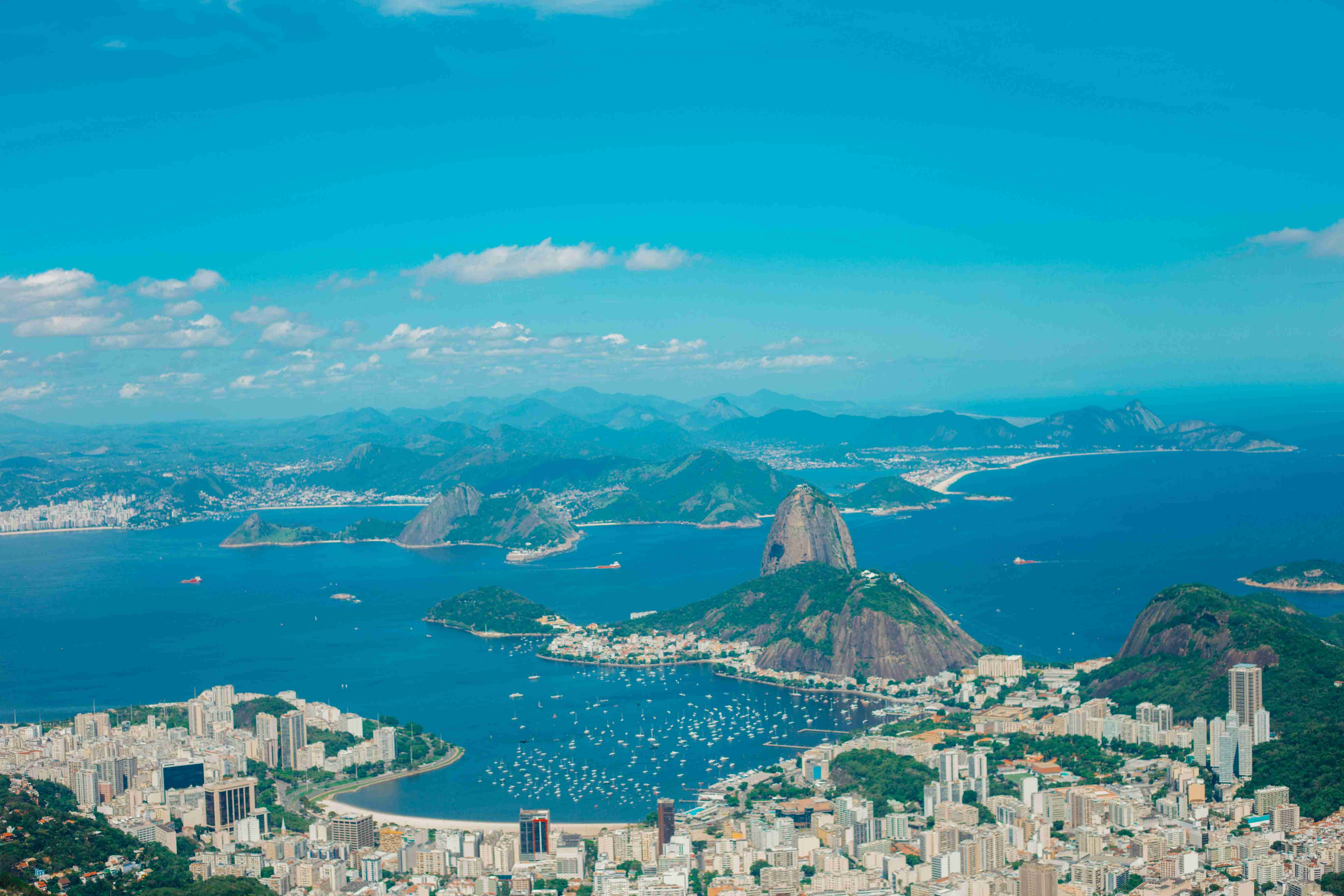 Panoramic View of Rio de Janeiro with Sugarloaf Mountain