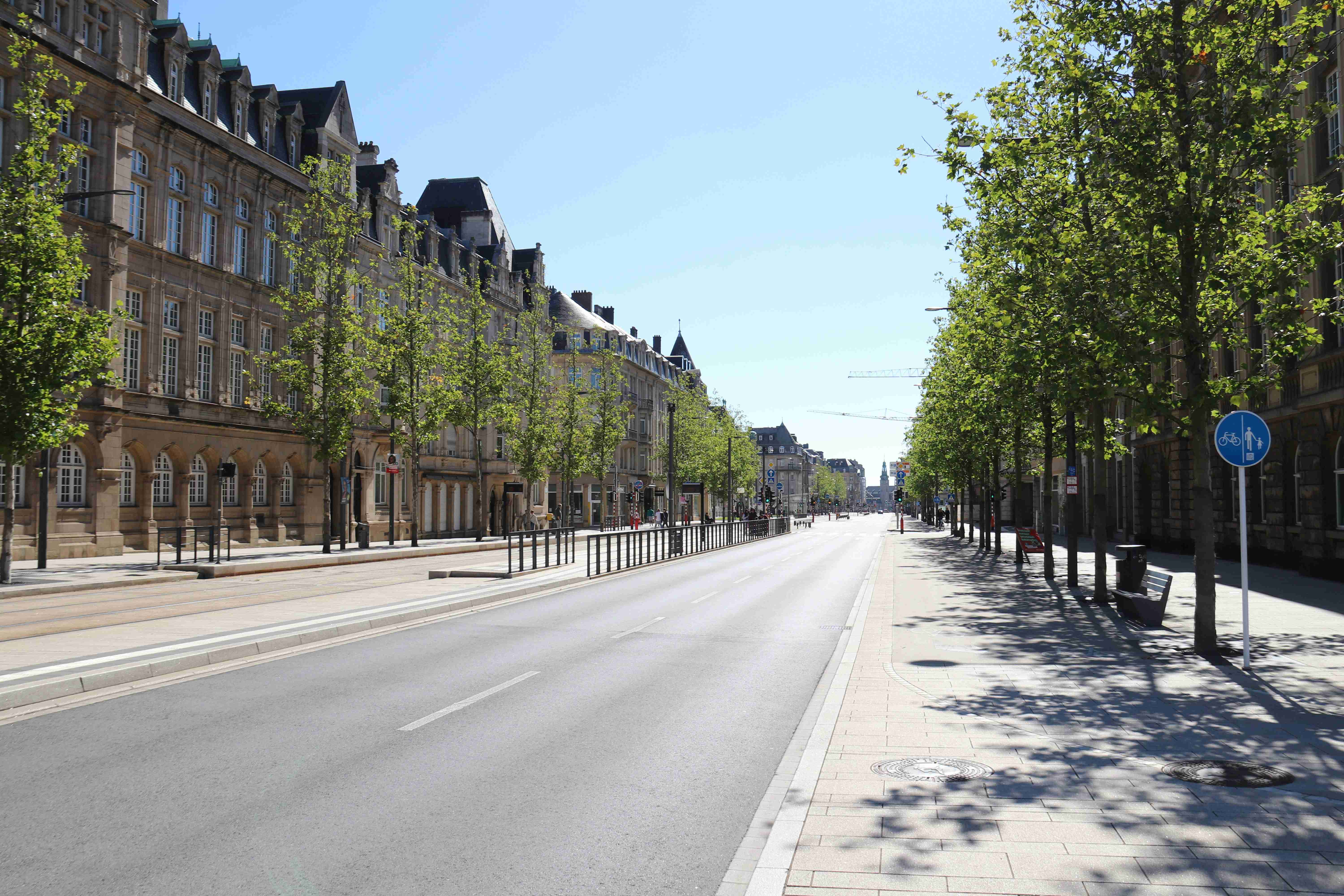 Sunny Avenue in Luxembourg City