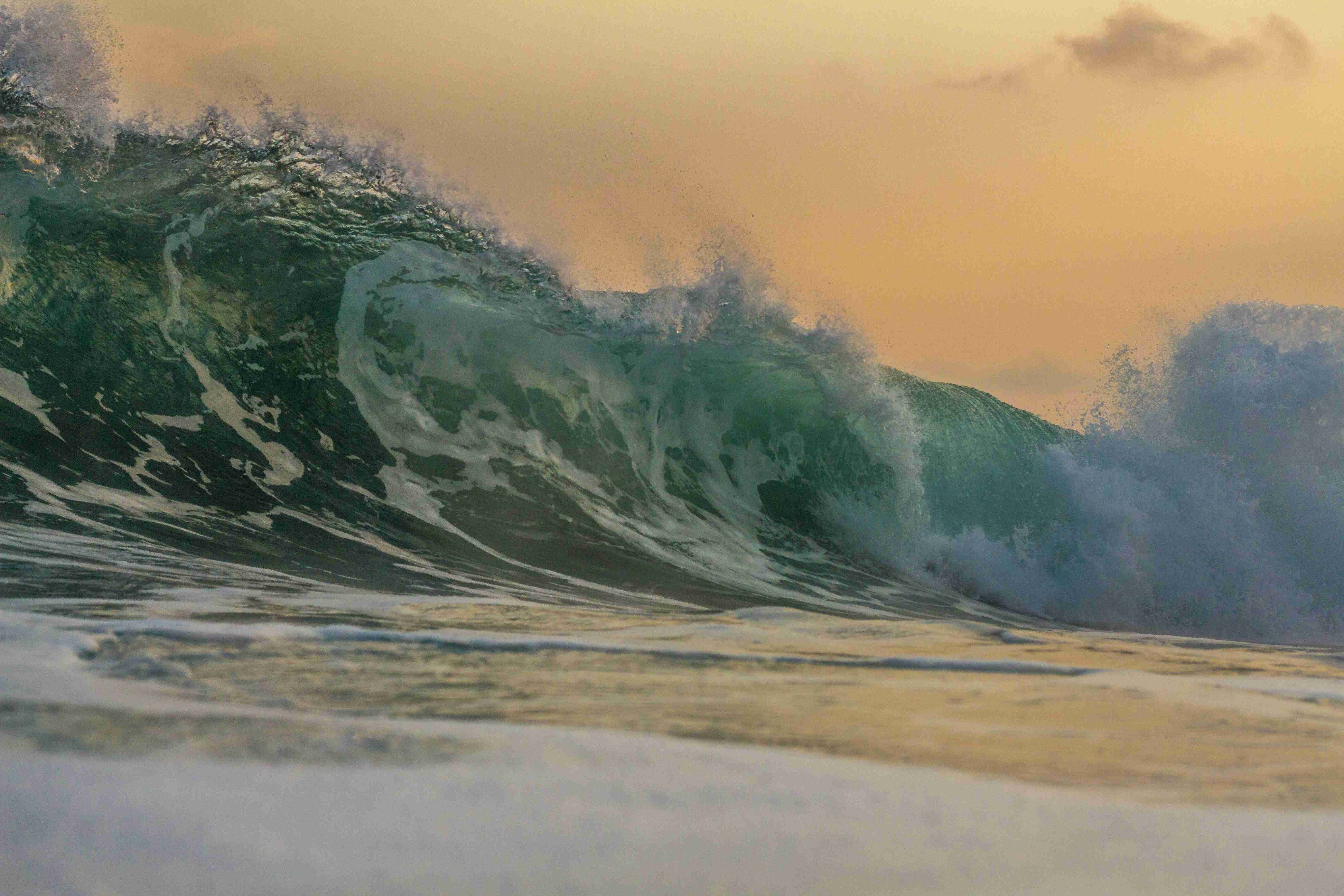 Sunset Surf Wave