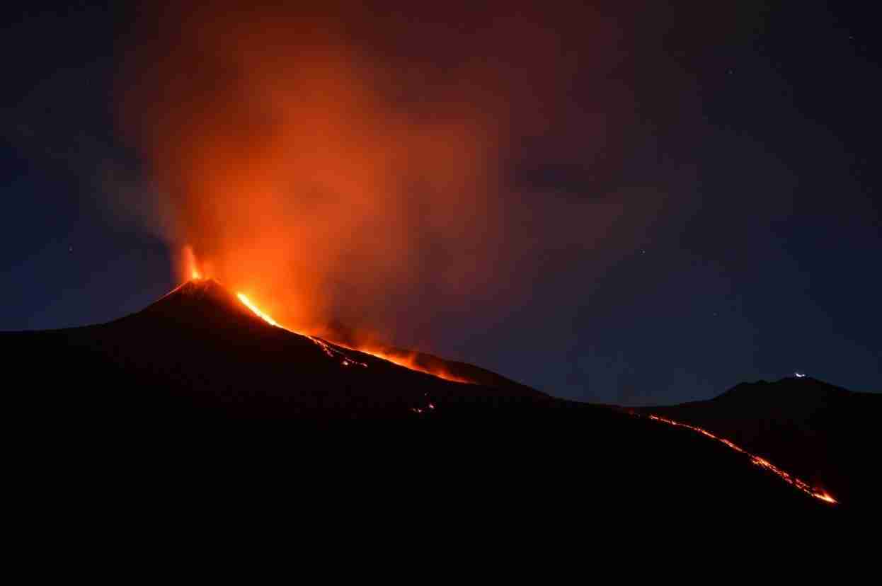 Mesmerizing View of Sicily's Volcanic Activity