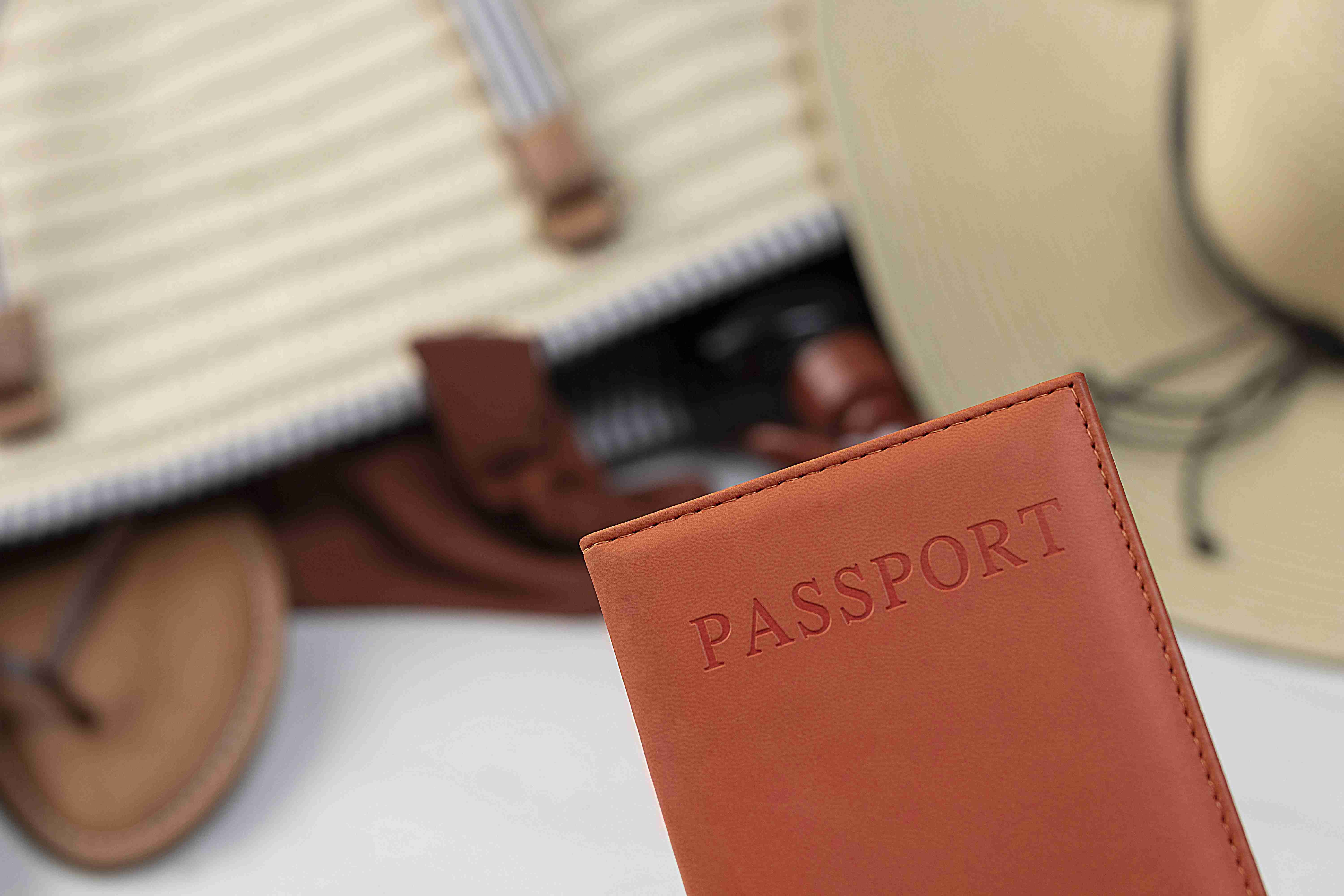 close up passport traveling