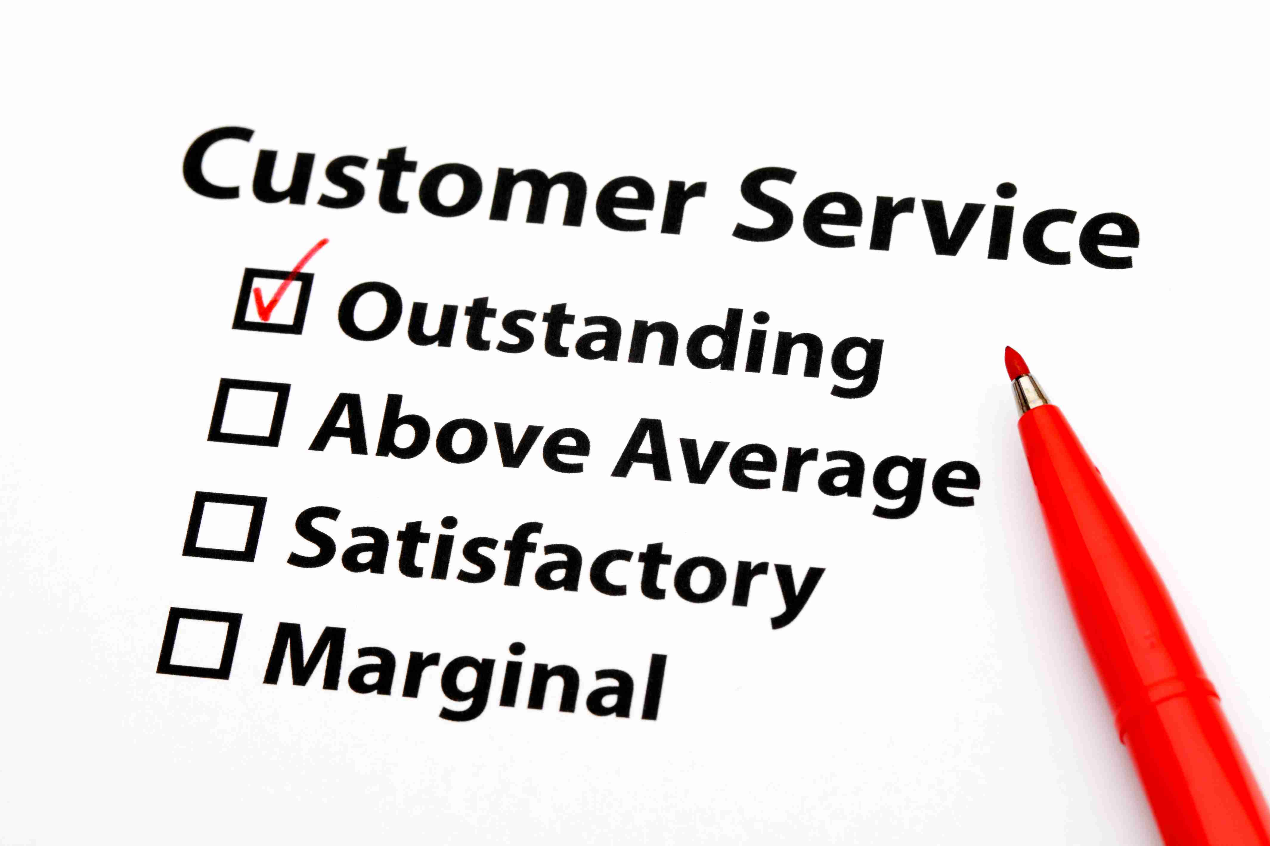 Customer service performance appraisal