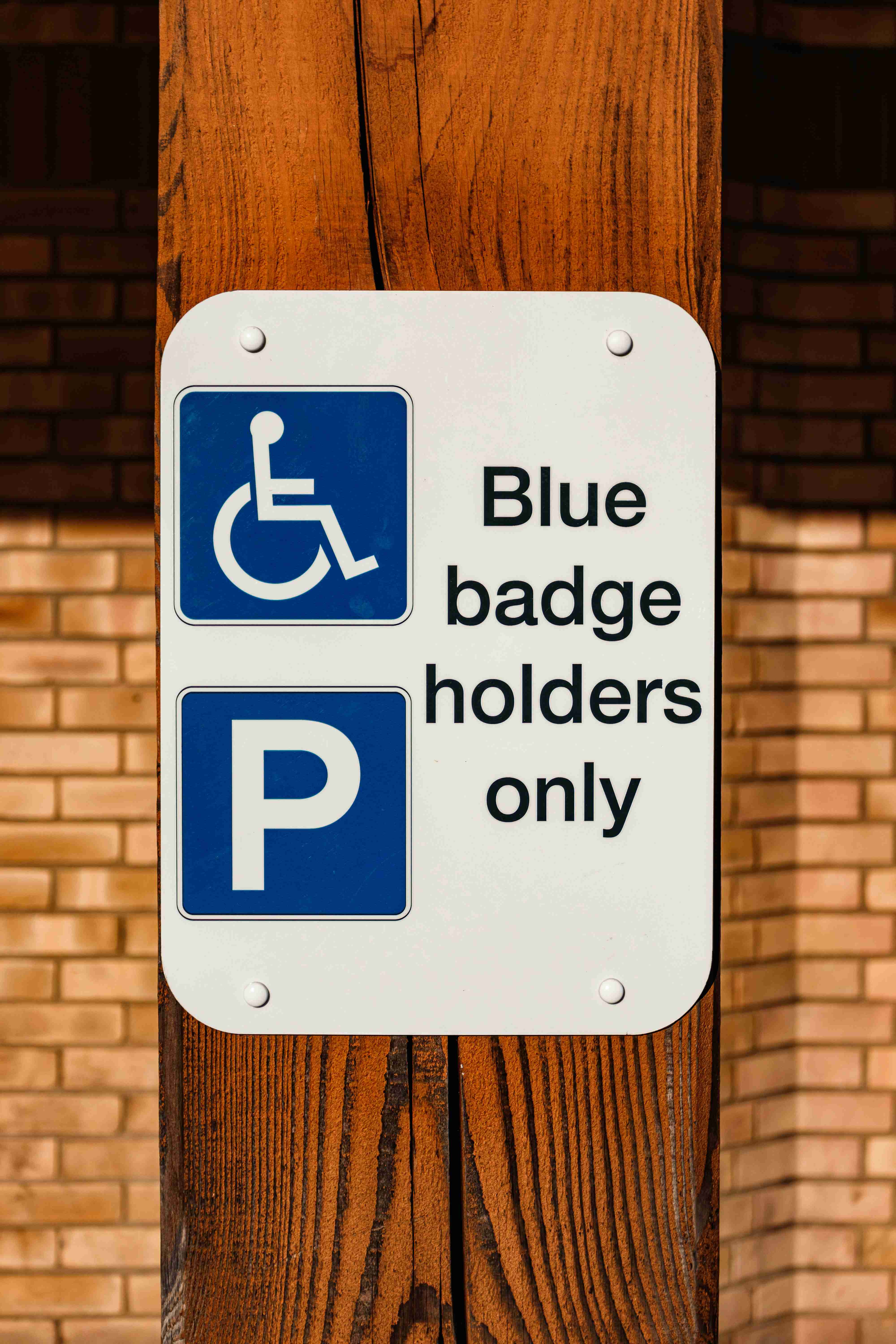 Blue Badge Holder Parking Sign