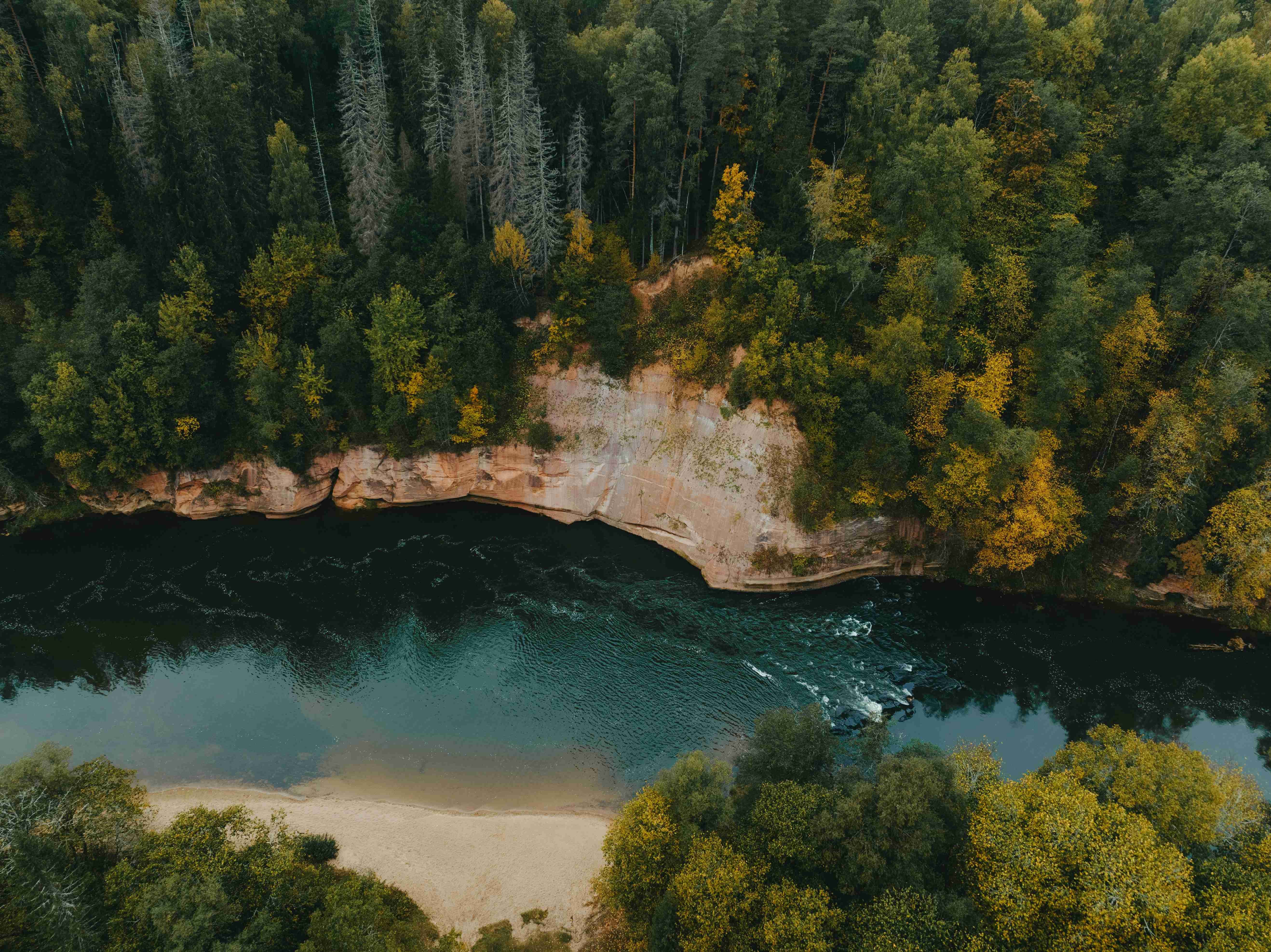 an-aerial-view-of-a-lake-surrounded-by-trees