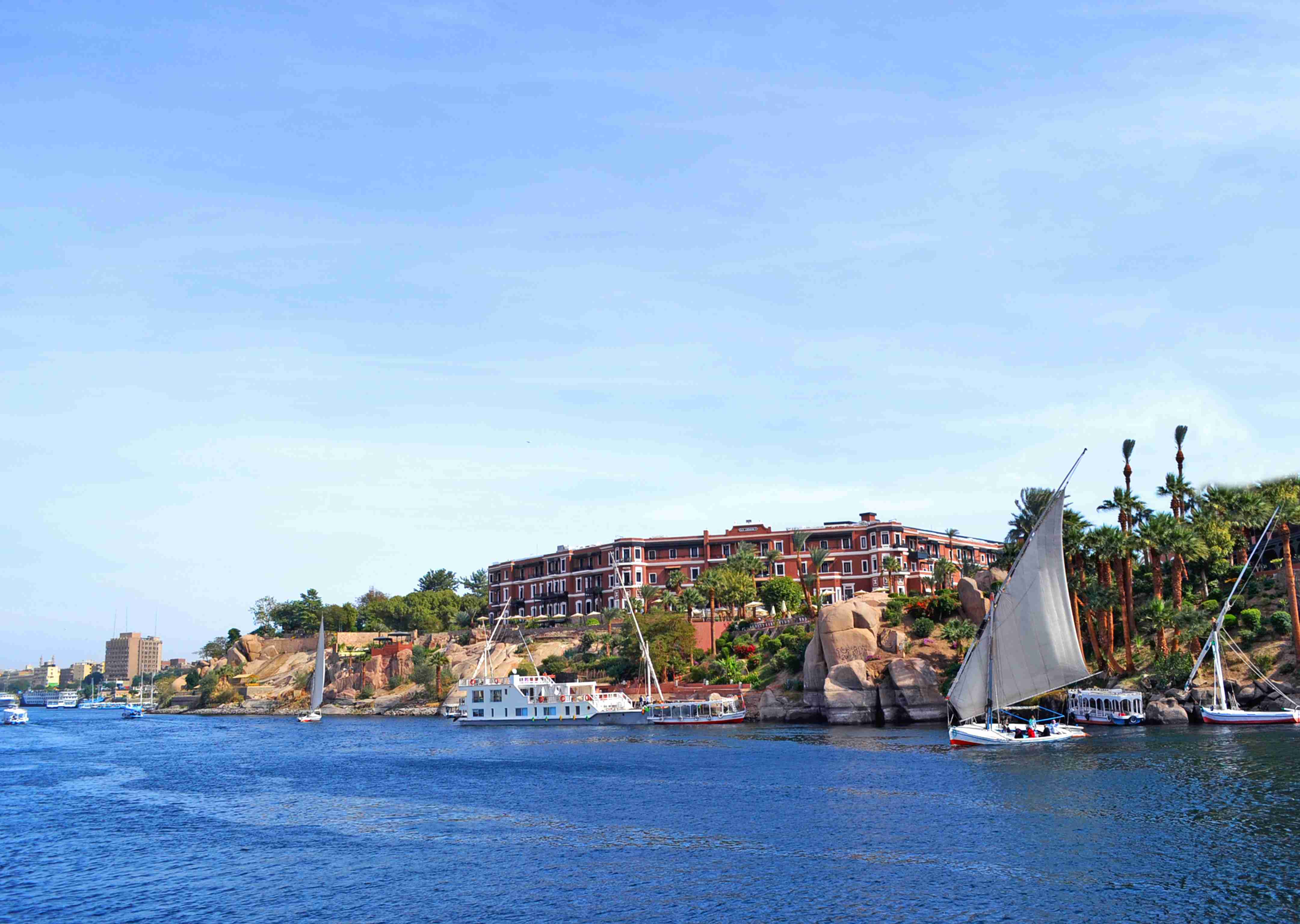 a-large-body-of-water-with-boats