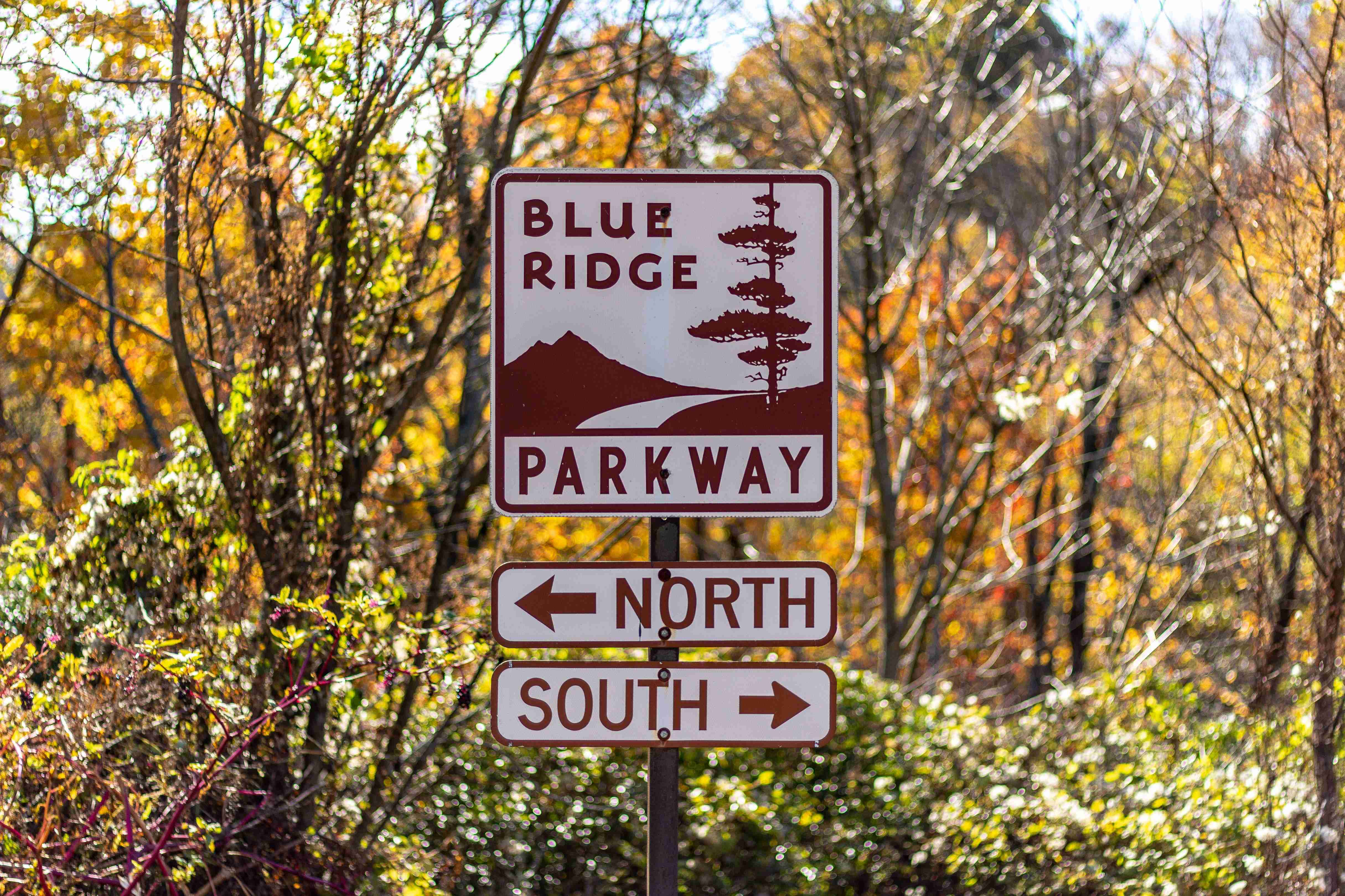 Parkschild für Blue Ridge Parkway