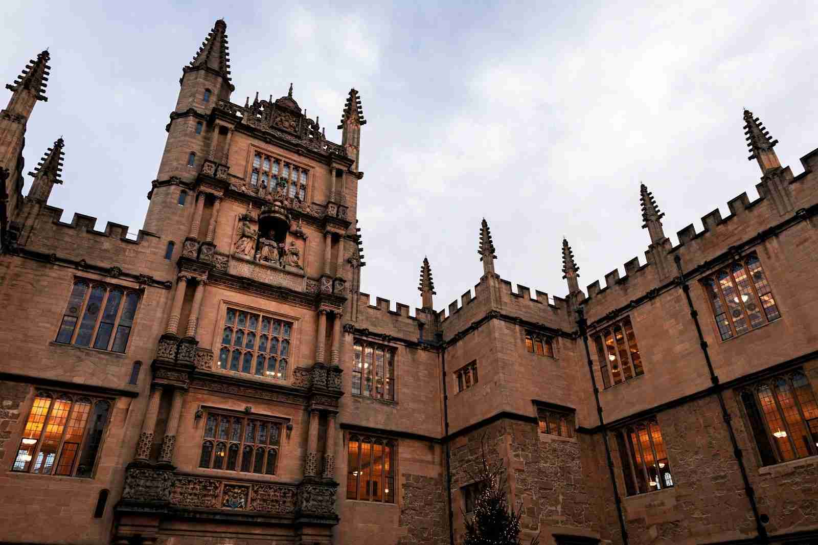 Gothic Architecture of Historic University Building