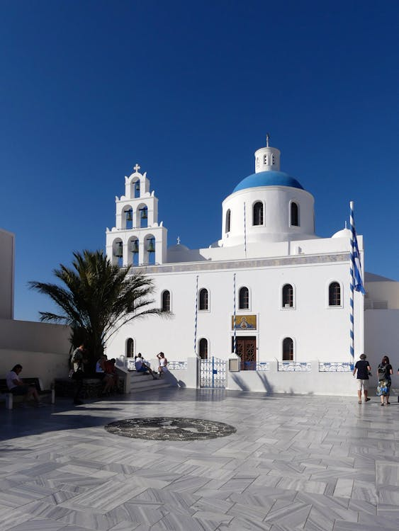 Blue Domed Church in Oia, Santorini
