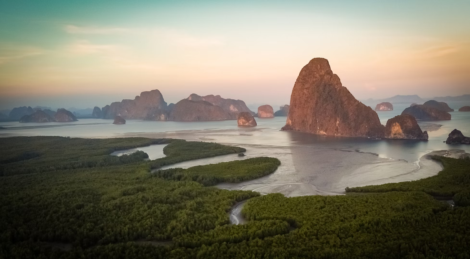 Sunrise Over Phang Nga Bay Islands