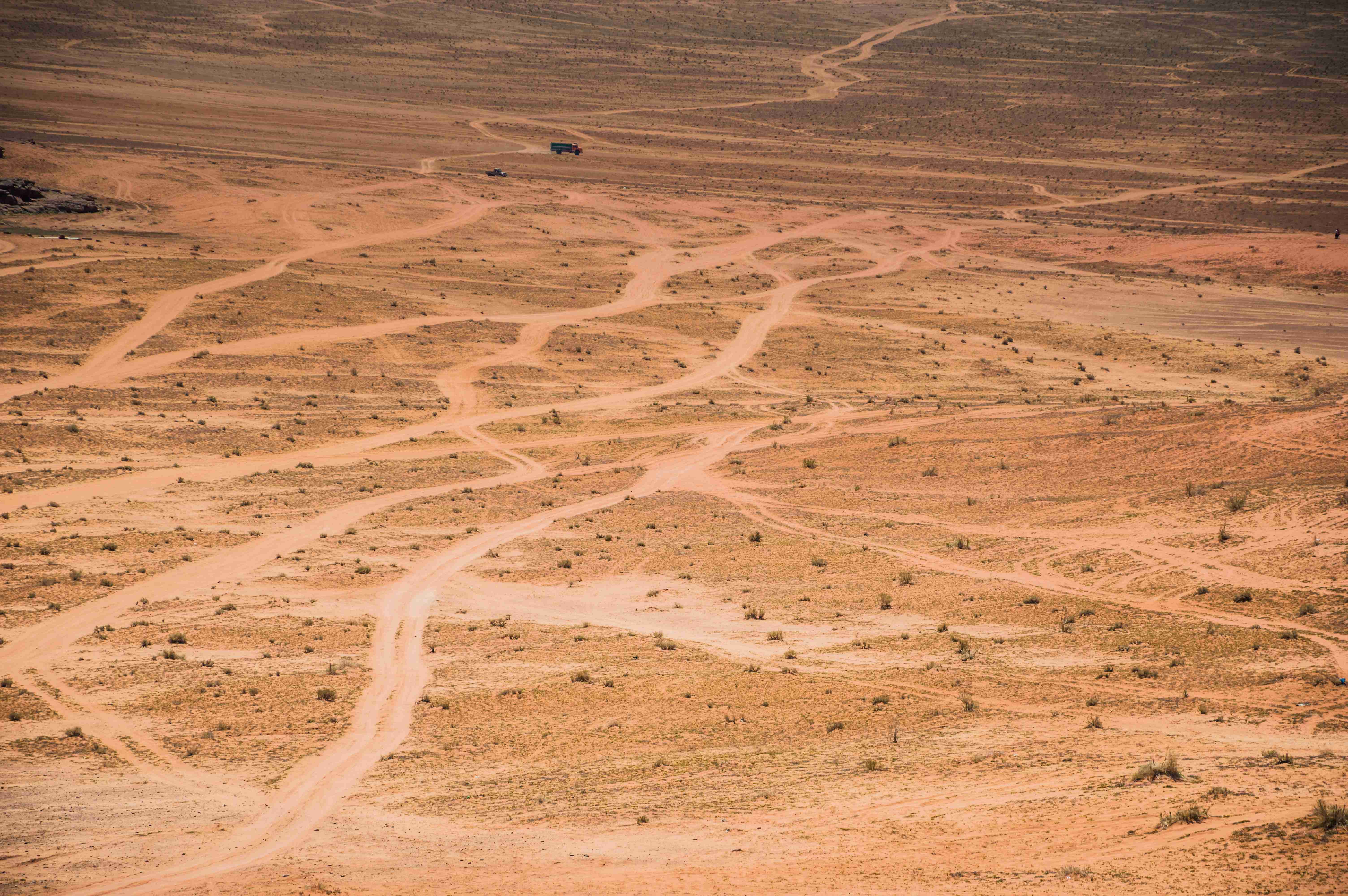 fotografia aérea do deserto