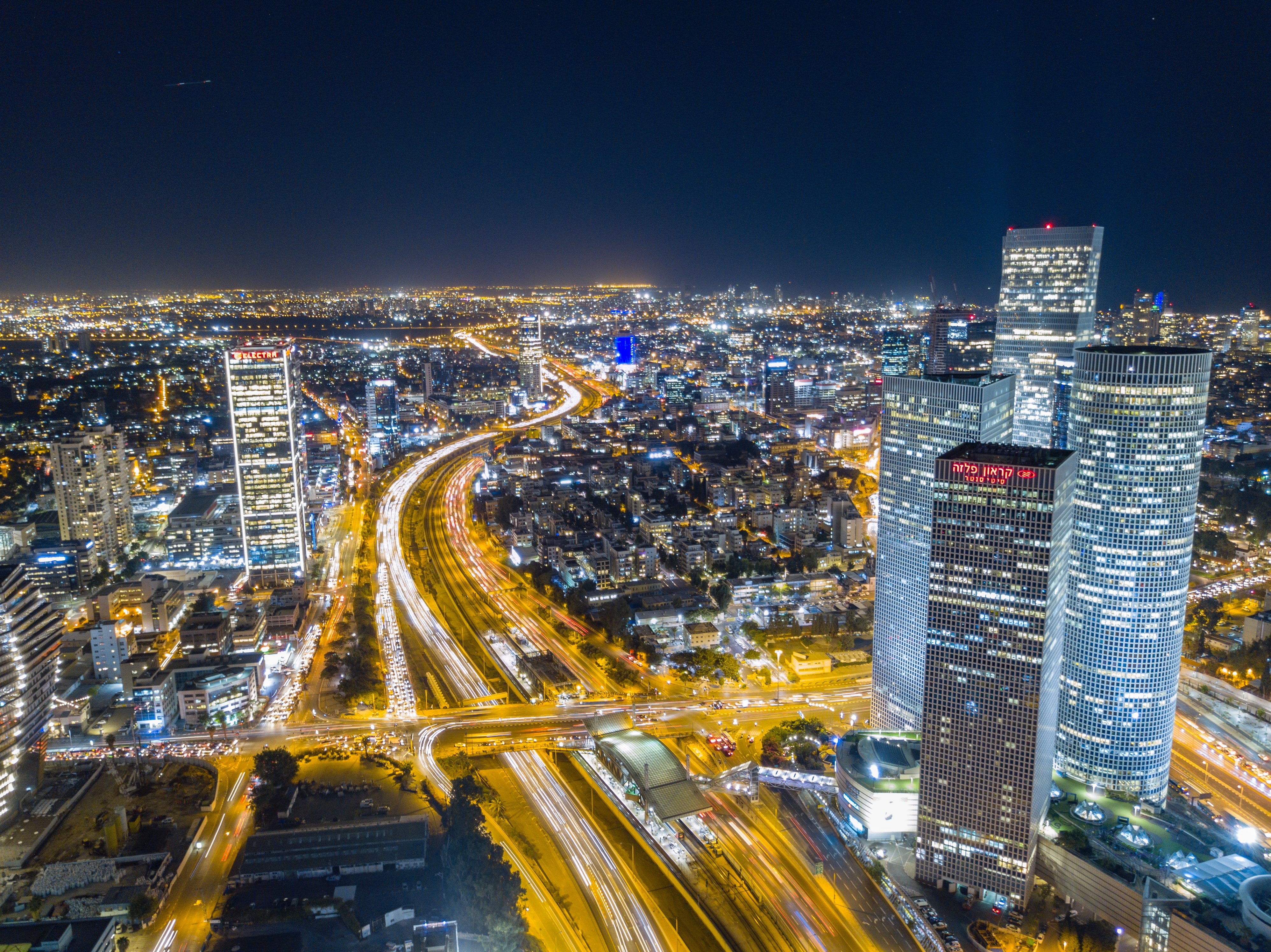 Tel Aviv Israele Notte