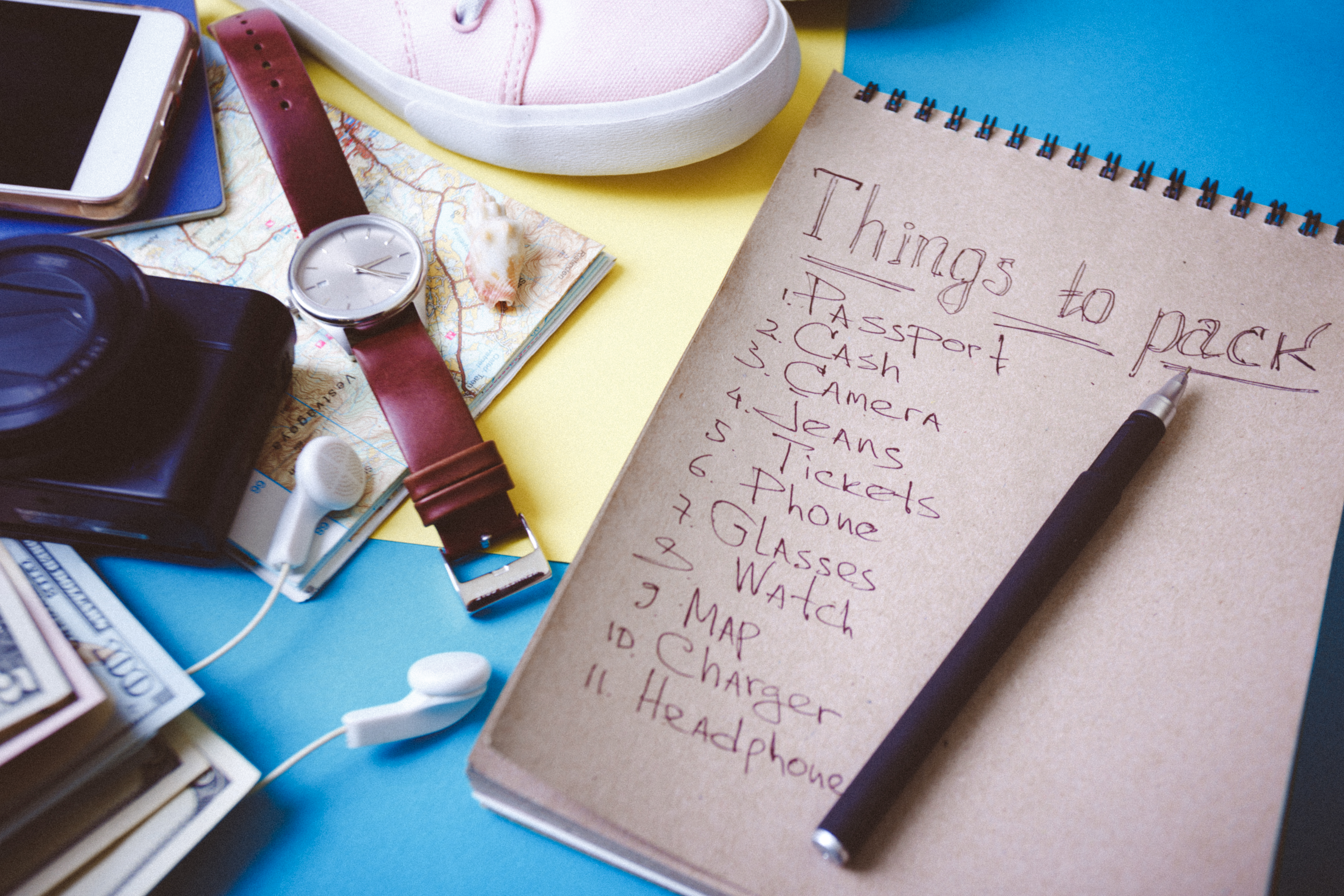 สิ่งที่ควรนำไปในการเดินทาง
